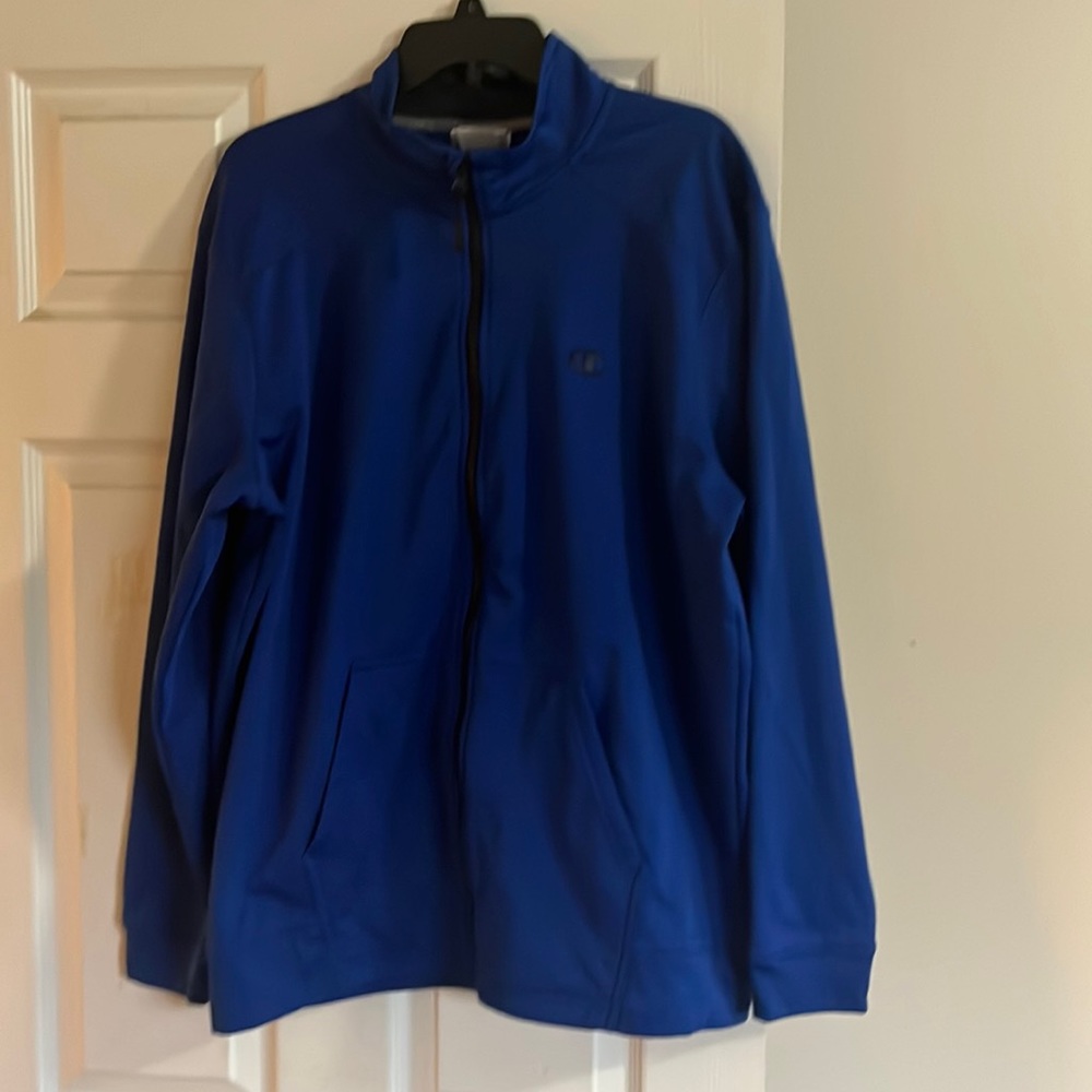 Men’s CHAMPION royal blue DUOFOLD PERFORMANCE MEN'S FULL ZIP FLEECE JKT BLUE XL